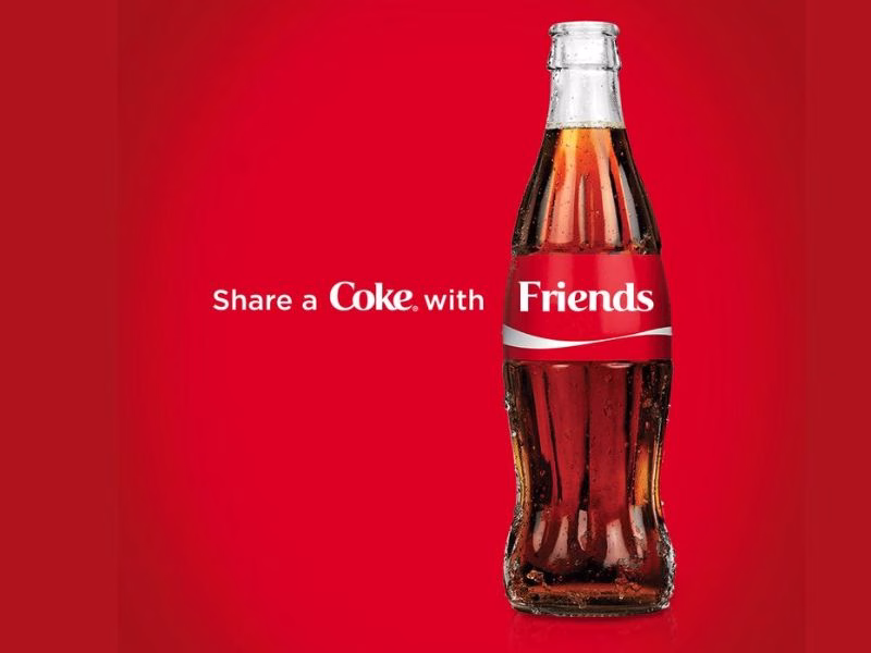 Coca-Cola “Share a Coke” campaign with personalized bottles