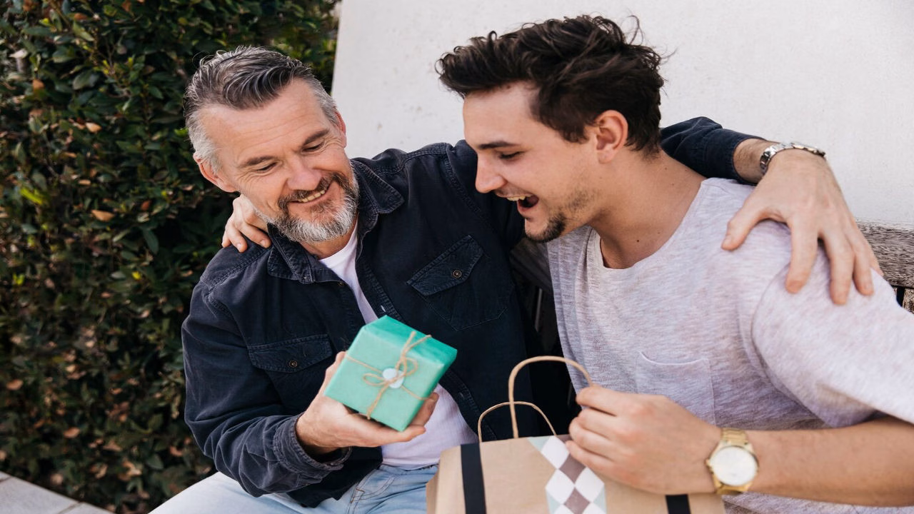 A father expressing love and pride to his son on Father’s Day