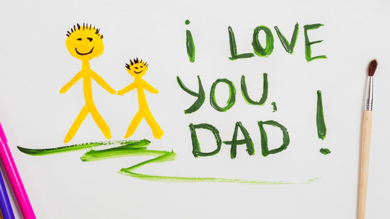 A card with a warm, inspirational quote to celebrate Father’s Day