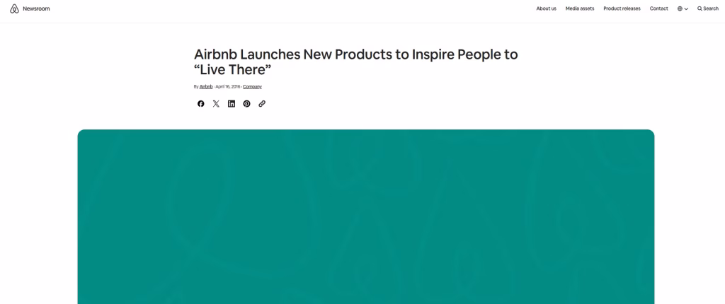 Airbnb Live There campaign promoting local, authentic travel experiences