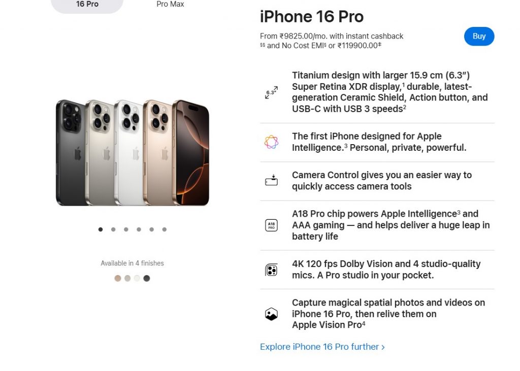 Sleek Apple product design with clean interface and premium materials