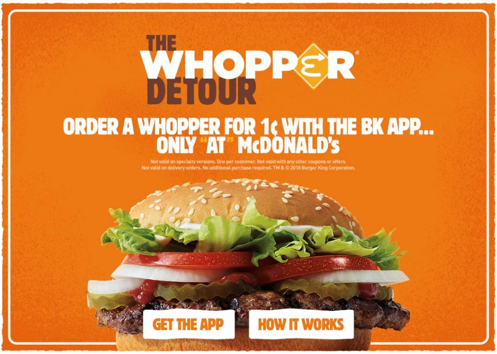 Burger King mobile app and digital marketing strategy examples