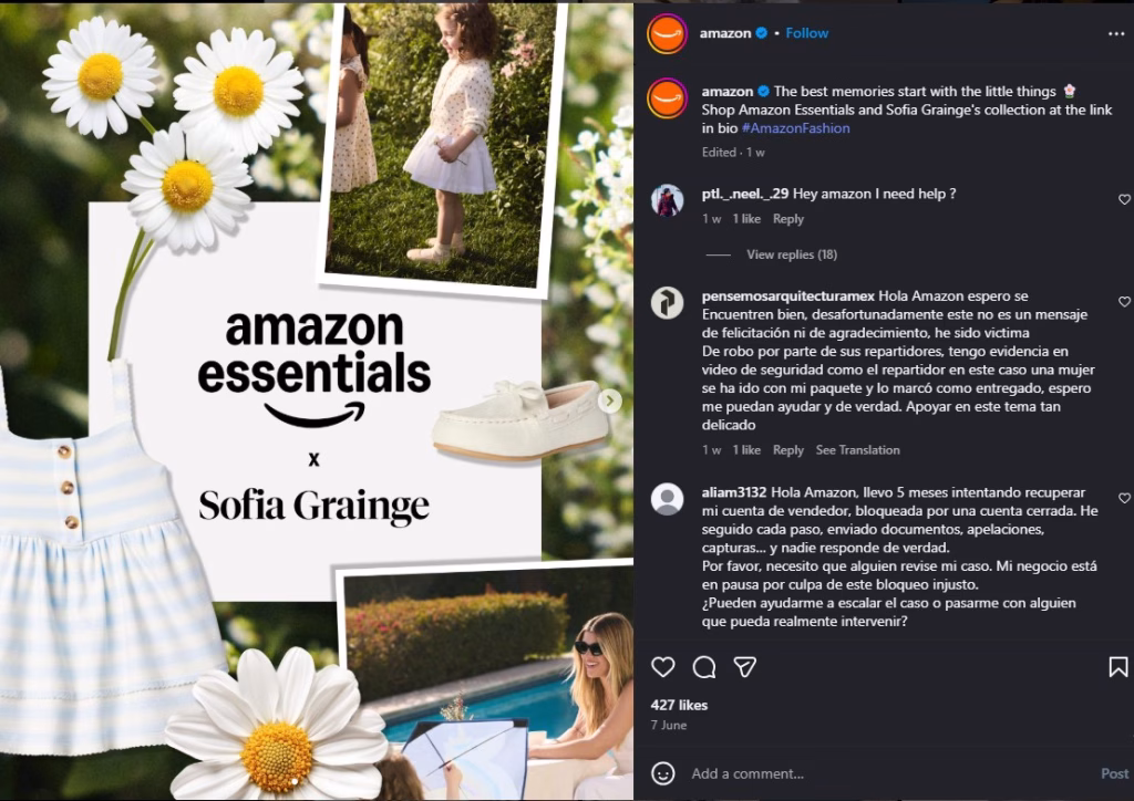 Instagram carousel post showing multiple slides for storytelling or product features