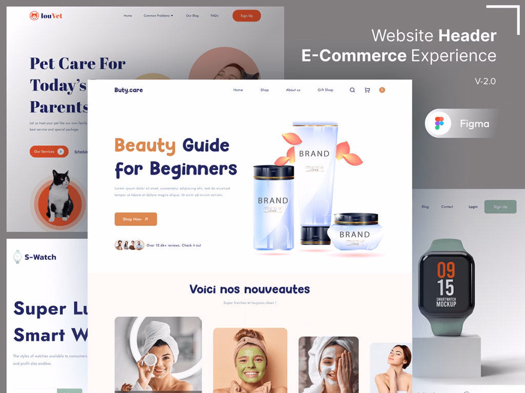 Ecommerce landing page featuring summer shoe sale with call to action button