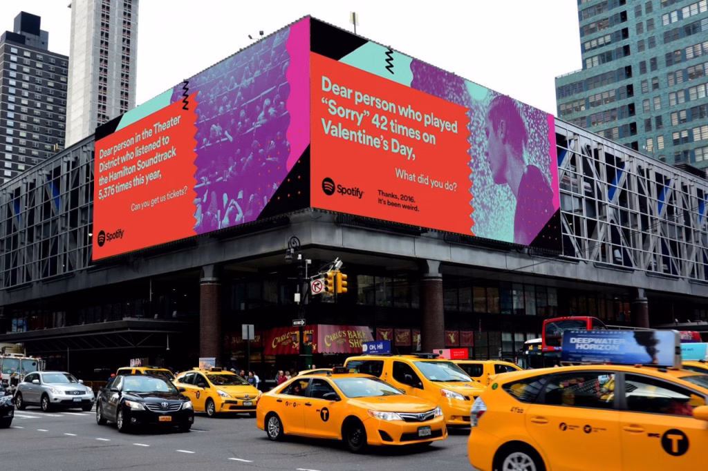 Spotify Thanks 2016, It’s Been Weird campaign highlighting user data in a humorous way