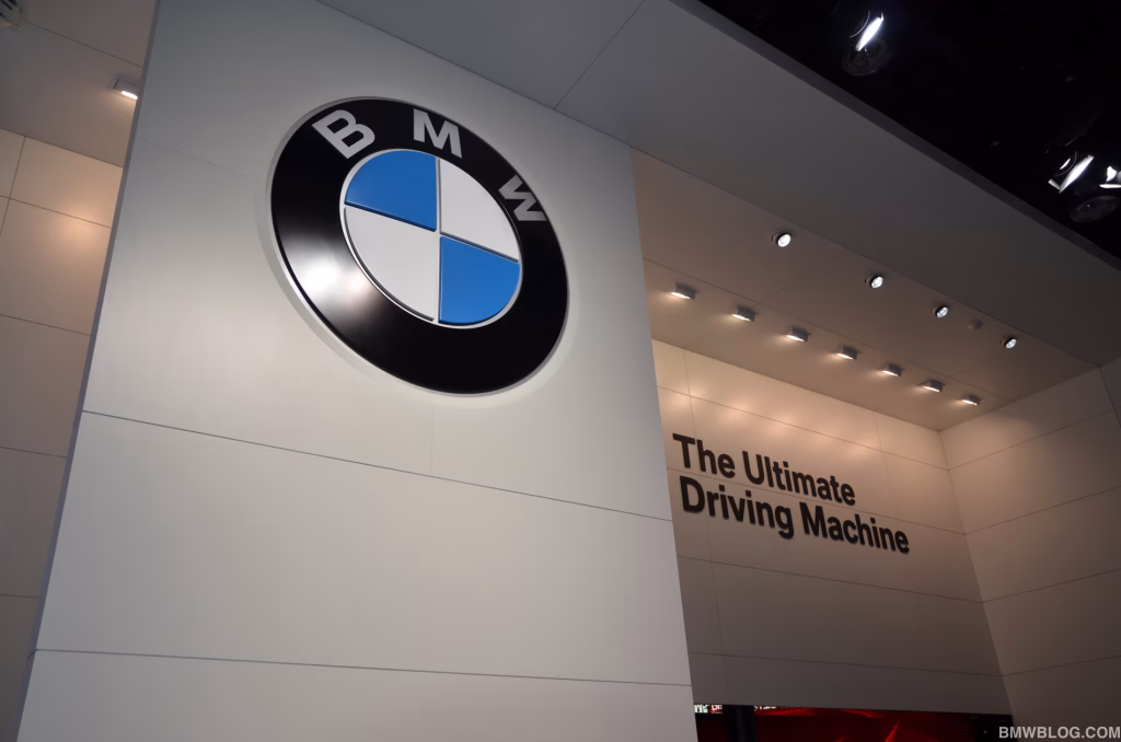 BMW logo with the tagline “The Ultimate Driving Machine”