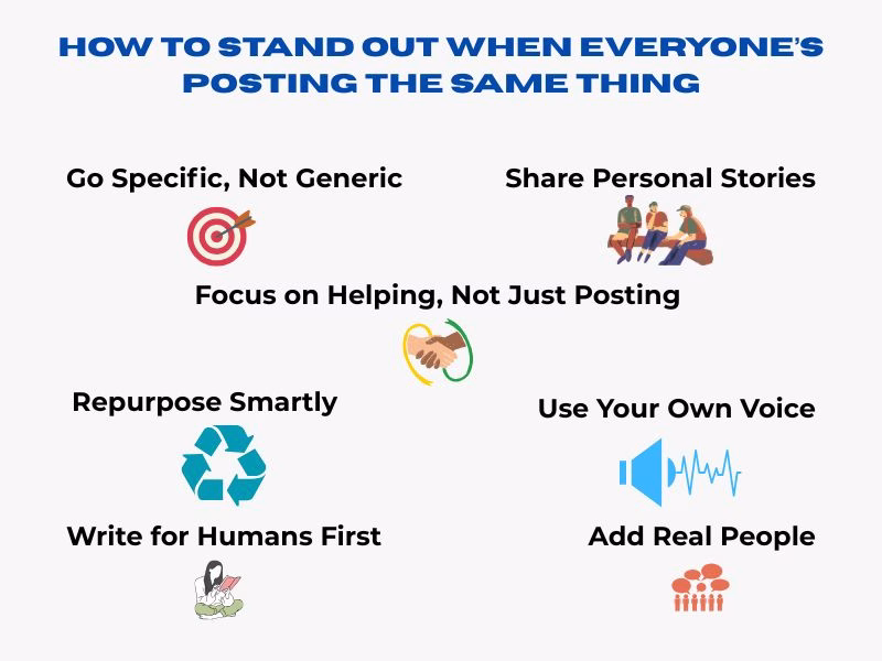 How to stand out from content saturation and create unique, valuable content that gets noticed