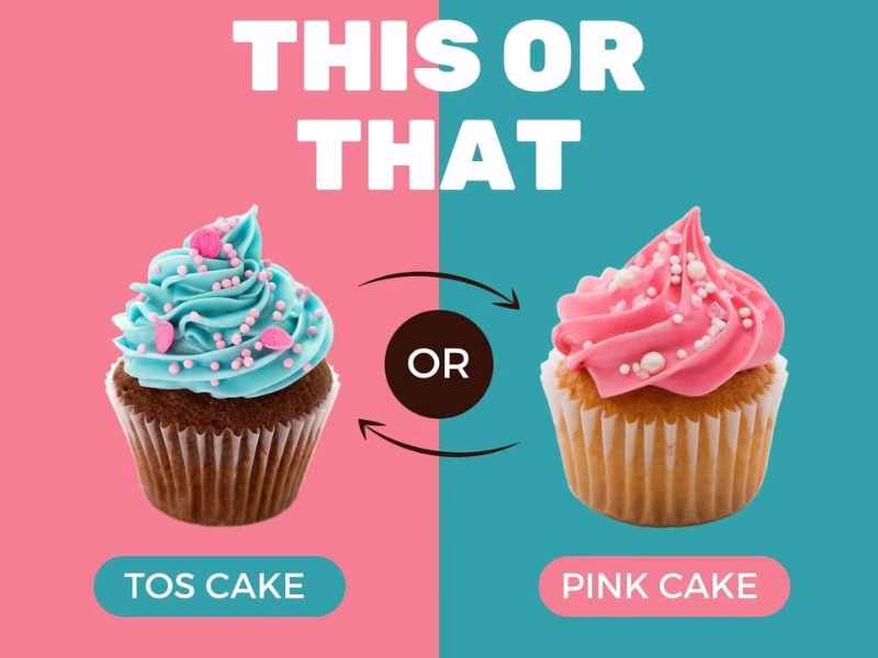 Split comparison of two web design styles labeled This vs That