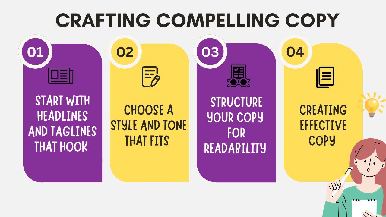 Tips for crafting compelling copy that grabs attention and converts