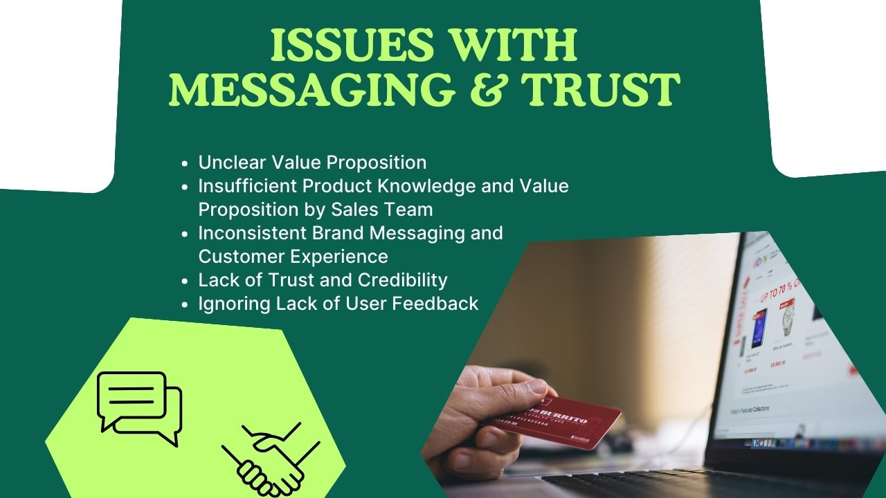 Challenges with messaging and building trust in customer relationships