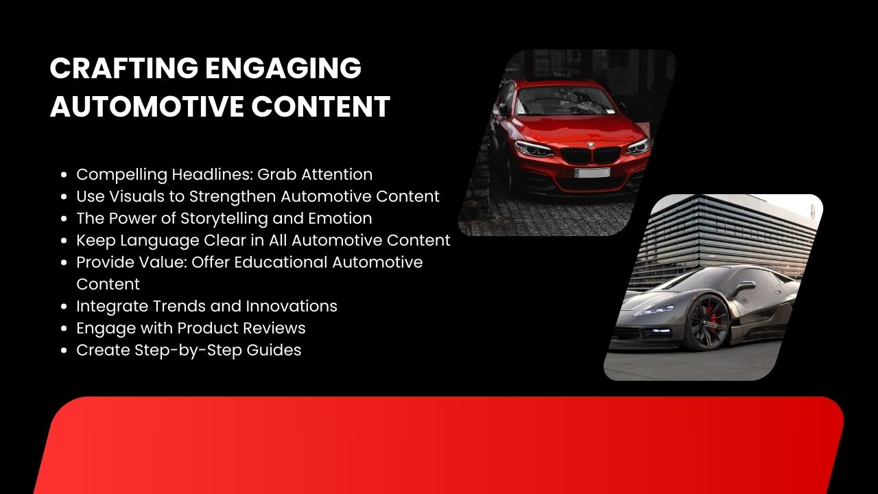 Automobile content strategies to craft engaging content