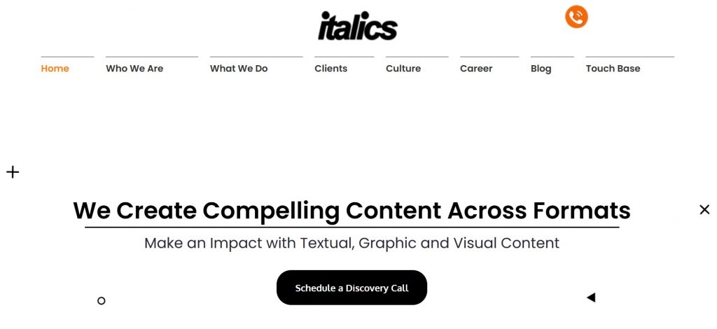 Italics content writing agency with a decade of industry experience