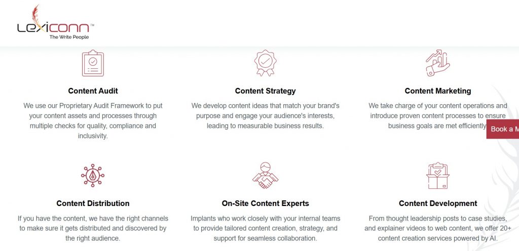 LexiConn content agency delivering B2B whitepapers and blog content